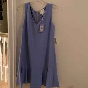 Sail to Sable sleeveless periwinkle  flounce dress